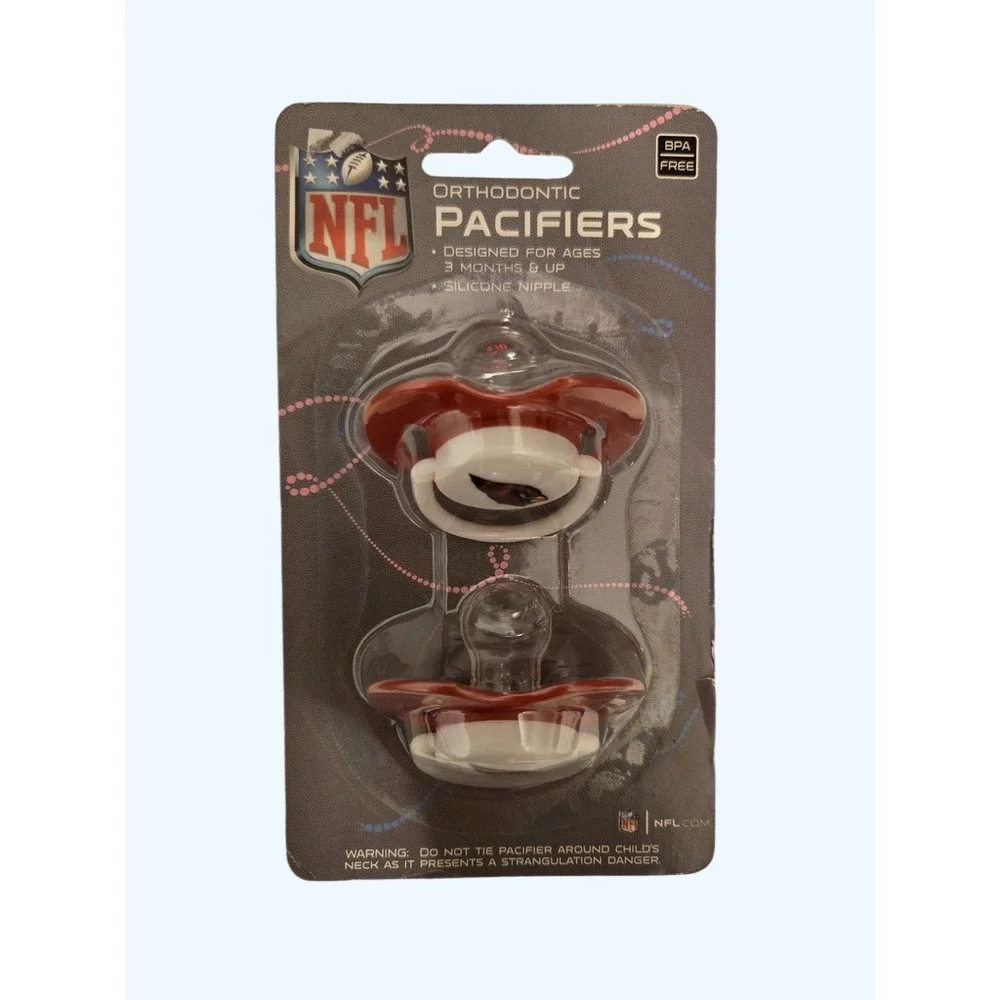 Arizona Cardinals NFL Orthodontic Pacifiers 2-Pack NEW Baby Fanatic Red White